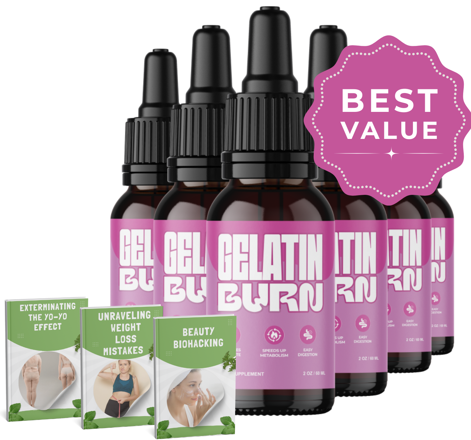 6 Bottles plus 3 free ebooks